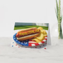 Search for hot dog cards Red white blue