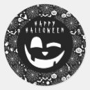 Search for black happy face stickers Scary