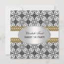 Search for damask sweet 16 invitations Elegant