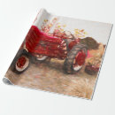 Search for tractor wrapping paper Red