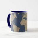 Search for map of the world mugs Vintage