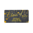 Search for faux gold foil confetti return address labels Modern