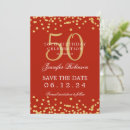 Search for red fifty and fabulous invitations Gold