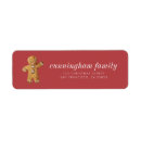 Search for gingerbread return address labels Merry christmas