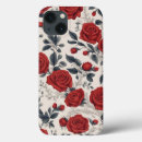 Search for red roses pattern iphone cases Floral