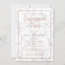 Search for marble engagement party invitations Rose gold