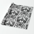 Search for baroque wrapping paper Black