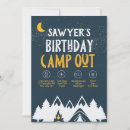 Search for campout birthday invitations Camping birthday party