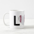 Search for love baseball mugs Heart