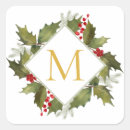 Search for monogrammed wreath stickers Monogram initial