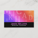 Search for english teacher business cards Reading