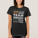 Search for team manager tshirts Appreciation
