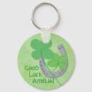Search for lucky horseshoe key rings Clover