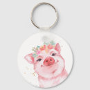 Search for cute pig key rings Pink