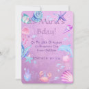 Search for seashell birthday invitations Splish splash