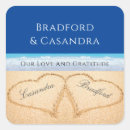 Search for 2 hearts wedding stickers Tropical