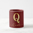 Search for letter q mugs Gold