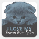 Search for russian blue cats stickers Kitty