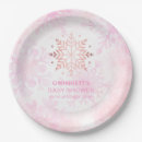 Search for pink snowflake plates Snowflakes