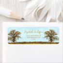 Search for oak leaf return address labels Rustic