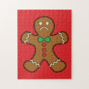 Search for gingerbread man puzzles Red