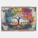 Search for tree of life blankets Colourful
