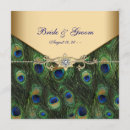 Search for elegant peacock wedding invitations Green