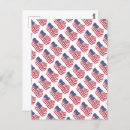 Search for red white blue pattern postcards Fourth of july
