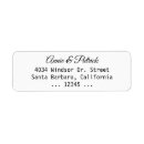 Search for clear wedding return address labels Simple