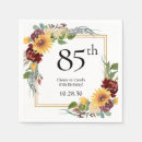Search for 85th birthday napkins Watercolor