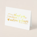 Search for matron of honour cards Gold foil