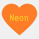 Search for neon orange stickers Retro
