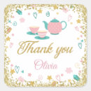 Search for tea party thank you stickers Thanks
