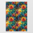 Search for stained glass window decals Flowers