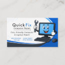 Search for computer technician business cards Technology