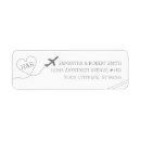 Search for aviation return address labels Travel