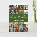Search for 40th green birthday cards Photo collage