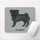 Search for black pug mouse mats Cute