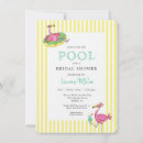 Search for pool bridal shower invitations Tropical pool party