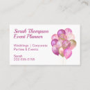 Search for event planner business cards Glitter