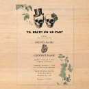 Search for skull square invitations Hallowedding