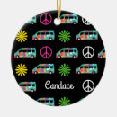 Search for hippie peace sign christmas tree decorations 70s
