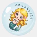 Search for blonde mermaid stickers For kids