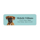 Search for boxer dog return address labels Puppy