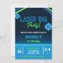 Search for laser tag birthday invitations Glow