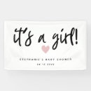 Search for baby girl shower banners Modern
