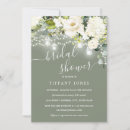 Search for sage bridal shower invitations Floral
