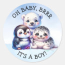 Search for baby penguin cartoon stickers Winter