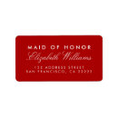 Search for wedding return address labels Red