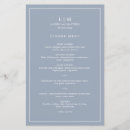 Search for dusty blue wedding menus Modern